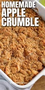Homemade Apple Crumble Ready In Under 1 Hour Spend With Pennies Apple Crumble Recipe Apple Crumble Recipe Easy Apple Recipes Easy