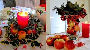 Nel centrotavola di woman's day i pistacchi sono colorati di rosso e incastonati a costruire una palla floreale. Tutorial Composizione Centrotavola Di Natale Con Le Mele Decorazione Youtube