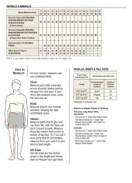 Carhartt Size Charts Genpac Apparel