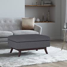 Storage ottomans and ottomans that double as coffee tables. Best Buy Simpli Home Owen Coffee Table Storage Ottoman Slate Grey Axcot267s Sgl