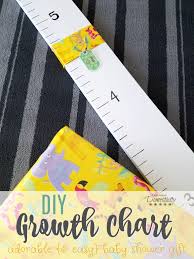 diy growth chart adorable easy baby shower gift