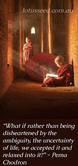 What Is Rather Than Being Disheartened By The Ambiguity The Uncertainty Of Life We Accept It And Relaxed I Buddhist Wisdom Buddhist Quotes Buddhist Teachings