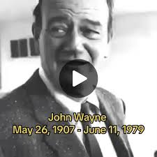 Remembering John Wayne! 45 years ago today! John Wayne, an iconic American  Legend Actor dies at the age of 72. June 11, 1979. #JohnWayne #Legend #Fyp  #Viral