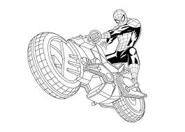 Lego marvel coloring pages to print superheroes 2 spiderman super. Coloring Pages Spiderman Motorcycle