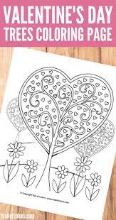 (perfect for adults with memory problems or alzheimer's) find we have 37 hearts coloring pages to choose from. Heart Trees Valentines Day Coloring Page Trail Of Colors