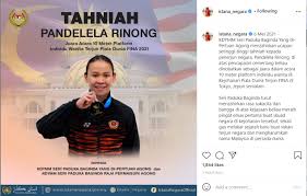 National diving queen pandelela rinong pamg will strive to create history today in her quest to win an elusive olympic gold medal in tokyo. Agong Congratulates Pandelela On Winning Gold In Fina World Cup