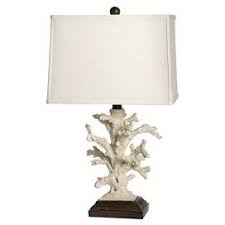 Table Lamp With A Coral Reef Inspired Base Product Lampconstruction Material Natural Coral Fabric And Woodcolor Ivoryaccomm Table Lamp Coral Table Lamp