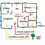 Image Result For Life Safety Floor Plan Sample Evacuation Plan Escape Plan Fire Escape