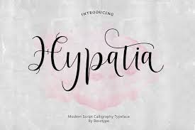 Pin By Bexxtype Co On Craft Modern Script Font Hypatia Modern Calligraphy Fonts