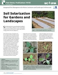 For better soil heat retention, the soil should be moist but not saturated. Pdf Soil Solarization For Gardens And Landscapes Pest Notes Publication 74145 Revised May 2019 Anr Publications University Of California Oakland