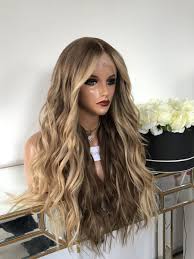 Glueless Full Lace Wig With Bleached Knots Hair Origin Cambodian Human Hairnatural Texture After Wa Full Lace Wig Human Hair Blonde Roots Jennifer Lopez Hair