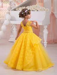 Amarillo Brillante Nina De Las Flores Vestido Del Desfile De Vestidos De Fie Vestidos De Fiesta Para Ninas Vestido Para Ninas Boda Vestidos Formales Para Ninas
