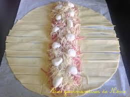 Dorez la tarte au pinceau avec le jaune d'œuf battu avec le lait et enfournez pour environ 30 minutes. Tresse Feuilletee Jambon Fromage Les Gourmandises De Nemo