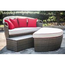 Olu Patio Daybed With Cushions Porche Pascua