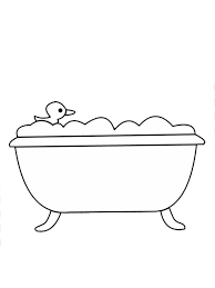 Bathtub drawing for kids | coloring pages for kids. Duck In Bath Coloring Page 1001coloring Com