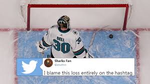 #sharks #nhl #playoffs #nhlplayoffs #memes #hockey #sanjose san jose sharks defeat the vegas golden knights in a historic game 7. The Sharks Vegas Hashtag Has Been Turned Against Them After Game 1 Beatdown Article Bardown