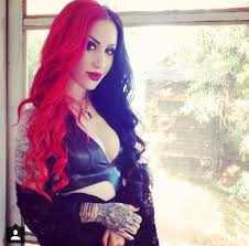 Ash Costello Via Ashs Instagram New Years Day Band Ashley Costello Long Red Hair