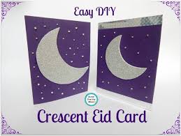 Glue them together to complete one star. Easiest Crescent Moon Theme Diy Eid Card Artsy Craftsy Mom