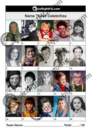 Does this sound about right to you? Famous Faces 043 Celebrities As Kids Quiznighthq