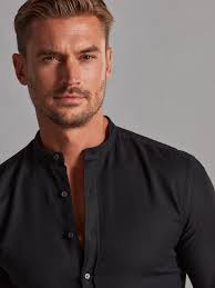 Freddy black textured slim fit shirt