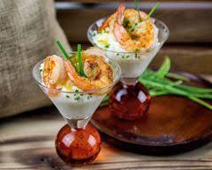 Verrines De Yaourt Aux Crevettes Sautees Ail Et Sauce Soja Recette Recette Verrine Recettes De Cuisine Recette