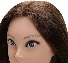 Amazon.com: SILKY Cabeza de maniquí de cabello 100% humano real con 9  herramientas y abrazadera, cabeza de maniquí de entrenamiento de peluquería  y cabeza de muñeca de cosmotología para peluquería y trenza, :