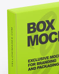 Download Paper Box Mockup In Box Mockups On Yellow Images Object Mockups