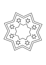 Einfaches Stern Mandala Sterne Zum Ausdrucken Weihnachtsmandala Ausdrucken