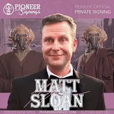 We are excited to be working with Matt Sloan this year! This is a rare  signing as he hasn't signed in 10 years or more. We have prints and mini  posters available