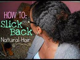 This spray builds incredible volume and touchable texture while absorbing oil at the roots to freshen and style your hair. How To Slick Back Natural Hair Without Gel Youtube