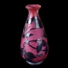 A Delatte Nancy Vase Vase Glass Art Glass Artwork