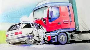 Accident Drawing / How To Draw A Car Crash / Road Accident Drawing. Truck  Drawing. Car Accident Draw - Youtube