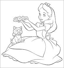Hope you and your kids enjoy this collection of coloring pages. Cartoon Alice In Wonderland Coloring Page Coloringbay