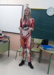 This diagram of the human body shows a range of organs that are important to human anatomy.they include the brain, heart, lungs, spleen, muscles. Teacher Gives Anatomy Lesson In A Full Body Suit That Maps Out The Human Body In Sharp Detail Bored Panda