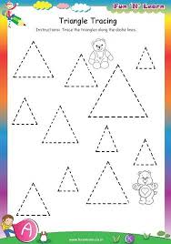 Triangle Tracing Free Worksheets For Nursery Nursery Worksheets Tracing Worksheets Preschool Preschool Worksheets
