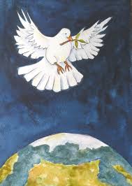 Peace Art Of Dove Original Watercolor 5 X 7 Art World Art Etsy Peace Art Art Art World