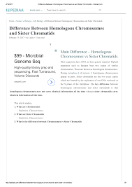 Maybe you would like to learn more about one of these? Pdf Difference Between Homologous Chromosomes And Sister Chromatids