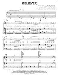 Imagine Dragons Believer Sheet Music Pdf Pop Music Score 179796 Cello Sheet Music Clarinet Sheet Music Guitar Sheet Music
