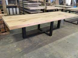 massief eiken tafel met stalen onderstel www kaldenbach meubels nl eiken tafel eetkamertafel tafels