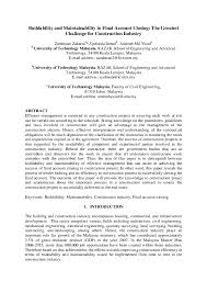 Sebenarnya cf, ccc, vp, cpc, cmgd penting kepada developer dan kepada anda yang nak buat rumah sendiri. Pdf Buildability And Maintainability In Final Account Closing The Greatest Challenge For Construction Industry Zara Bizan Phd P Eng P Tech Smiem Acpe Academia Edu