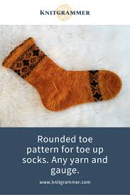 * for the german version click here * size :: Rounded Toe Pattern For Toe Up Socks Knitgrammer Baby Socks Pattern Knitted Socks Free Pattern Kids Socks Knitting