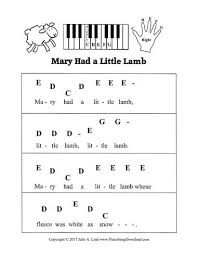Mary Had Little Lamb Recorder Notes And Fingerings