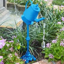 Metal Watering Can With Water Droplet Beads Outdoor Decor Brylane Home Metal Watering Can Outdoor Patio Decor Garden Arch Trellis