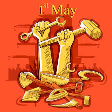 Today we are celebrating international workers' day. 1 May International Workers Labor Day Poster Hand Drawn Vector 06 Free Download