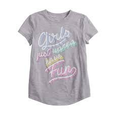 Jumping Beans Little Girls 4 12 Girls Just Want To Have Fun Tee