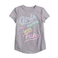 jumping beans little girls 4 12 girls just want to have fun tee