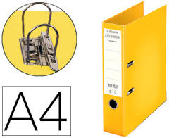 Couvrir ce livre pour 2,00€? Polypropylene Dos 80mm Jaune Classer Classeurs A Levier Buroweb Fr
