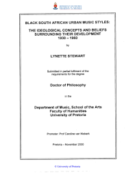 Finde den richtigen job auf stepstone. Black South African Urban Music Styles The Ideological Concepts And Beliefs Manualzz