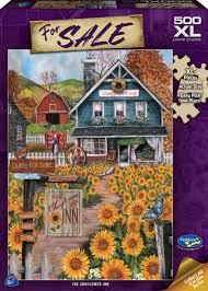 1000 piece jigsaw puzzle for adults, large jigsaw puzzle romantic paris, hand made puzzles personalized gift, ideal for relaxation, meditation, hobby 27.5 in x 19.6 in. For Sale 500xl Piece Jigsaw The Sunflower Inn Whitcoulls