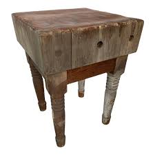 They have been recovered from all over the united states. Antique Butcher Block Table Chairish